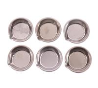 Koolenry 6pcs Metal Color Paint Tray Tinting Dish forModel Tools Paint Tray Mixing Color A