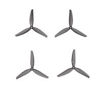 Koolenry 7.5 Inch Tri-Blade Propellers 4PCS Transparent Grey CW/CCW Props for FPV Racing Drones and Brushless Motors
