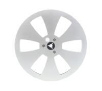 Koolenry 7 Inch 6 Hole 1/4 Empty Take Up Reel to Reel Small Hub Empty Tape Reels Opening Machine Tray Metal Tape Recorder Parts E