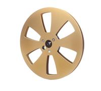 Koolenry 7 Inch 6 Hole 1/4 Empty Take Up Reel to Reel Small Hub Empty Tape Reels Opening Machine Tray Metal Tape Recorder Parts C