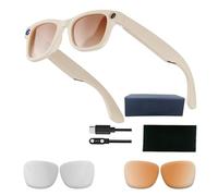 Koolenry 800W Pixel Intelligent Glasses Bluetooth AI HD Video Record Voice Call Translation Glasses Photochromic Lens Size M