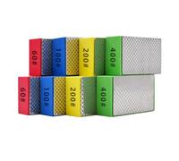 Koolenry 8pcs Hand Polishing Pads for Ceramic Tile Glass Grinding,Sanding Blocks Polishing 60,100,200,400