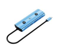 Koolenry Ai USB-C Adapter Smart Type-C Docking Station,13-in-1 Hub AI Voice Docking Station VGA USB RJ45 SD/TF 3.5mm PD3.0