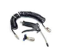 Koolenry Air Blow Duster Set with 5 Meter Long Coil Pu Hose for Truck Air Compressor Dust Removal Air Cleaning Tool