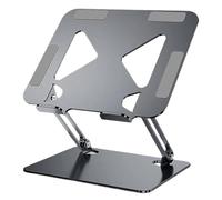 Koolenry Alloy Steel Foldable Laptop Stand Portable for Below 17.3 Inch Devices Tablet Heightening Stand Grey