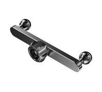 Koolenry Aluminum Alloy Double Ball Mount Extender 1 to 2 Splitter Adapter Extension Rod for Live Video Recorder