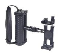 Koolenry Aluminum Alloy Phone Holder Bracket Mobile Phone Handheld Stand Rotatable Foldable Handgrip for Selfie Vlog Video Movie Live