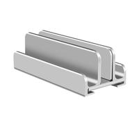 Koolenry Aluminum Alloy Three Slots Adjustable Laptop Stand Holder Silicone Notebook Rack Computer Support Tablet Phone