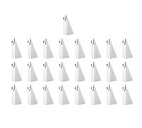 Koolenry Aluminum White Gutter Wedges(25 Pcs) for 5-Inch K-Style Rain Gutter Systems, Suitable for Roof on Angle Leveling Pitch for 1/2