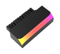 Koolenry ATX 24Pin to 90° ARGB Power Adapter Motherboard Power Supply Cable Connectors Modular DIY Mounting Black