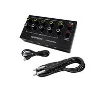 Koolenry AU-501 Condenser Microphone Expander 5 Channel 6.5mm Microphone Mixer Multi-Channel Input Expander Hub