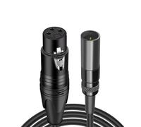 Koolenry Audio Line Mini-XLR Plug Mini-XLR 3 Pin Female to XLR 3 Pin Male to XLR Male for Headphone for Headphone Cinema 4K Camera Cable B