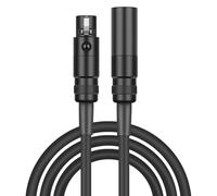 Koolenry Audio Line Mini-XLR Plug Mini-XLR 3 Pin Female to XLR 3 Pin Male to XLR Male for Headphone for Headphone Cinema 4K Camera Cable A