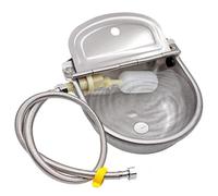 Koolenry Automatic Water Dispenser for Dog Water, for Farm Livestock Cattle Horse Stainless Steel Drinking Bowl Auto-Filling