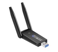 Koolenry AX1800 WiFi6 Network Adapter USB3.0 Wireless LAN Receiver 1800Mbps Dual Band 2.4GHz 5GHz Support 2x 5DBi Antennas