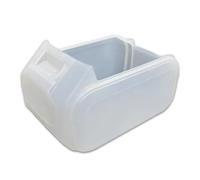 Koolenry Battery Case Assembly Parts Upper Protective Cover Silicone Protection Case for 20V 4.0Ah/5.0Ah Battery Accessories White