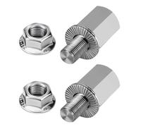 Koolenry Bicycle Hub Hitch Adapter, M10x1.0 Thru Axle Adapter, Universal Bicycle Trailer Coupling Connectors Set