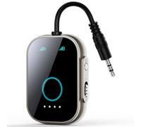 Koolenry Bluetooth 5.3 Transmitter Receiver 2-In-1 for TV with Adapter Compatibility for Airplane,Gym Equipment,Cars