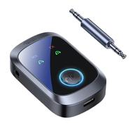 Koolenry Bluetooth 5.4 Audio Receiver 3.5mm AUX with Mic Multipoint Dual Stream HIFI Wireless Stereo Adapter 3.5mm AUX with Mic 2 in 1 Bluetooth 5.4 Audio Receiver Transmitter