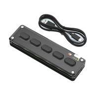 Koolenry Bluetooth-Compatible Keyboard Mechanical Keyboard Programmable Copy Paste for RGB Button Gaming