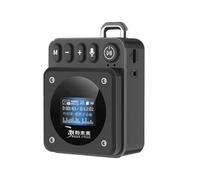 Koolenry Bluetooth Speaker Mini Portable Lyrics Display Heavy Soundbar Handsfree Call MP3 Music Player Recorder A