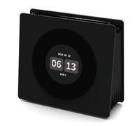 Koolenry Bluetooth Speaker with White Noise Retro Turntable Sleep Speaker High Definition Screen Subwoofer Clock Music Player A