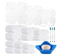 Koolenry Bowl Cozy Template Set Sewing Pattern Templates with 4 Water-Soluble Pens for Sewing DIY