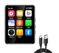 Koolenry Built-in Speaker 2.4 Inch MP3 Player HiFi Music Player Supports Bluetooth Full Screen Touch E-Book/Radio FM/Video