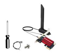 Koolenry Built-in Wireless Network Card RTL8922AE WiFi7 PCIe Adapter+ 12DB Antenna Tri Band 2.4G/5G/6GHz 6338Mbps BT5.4
