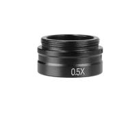 Koolenry C-Mount Zoom Lens Compatible 0.5X Auxiliary Barlow Lens 25mm Thread Diameter to Increase Focus Field of View