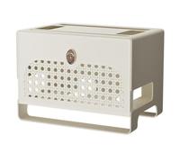 Koolenry Cable Management Box for Power Outlets, Router,TV Wires, USB Hub - Hollow Panel Design Multifunctional Cord Organizer A