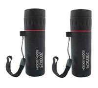 Koolenry Camping Birdwatching Telescope 2pcs 2000x25 HD Monocular Telescope Mini Portable Mobile Phone Telescope with Holder