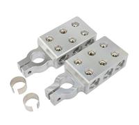 Koolenry Car Audio Battery Terminals High-Conductivity Copper Clamps 6 Way Battery Terminal Clamps 6 Way Battery Clamps Battery Post Terminal Connector for Secure Power Connection