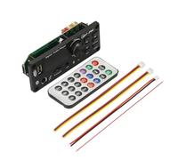 Koolenry Car Audio System 6W Amplifier Hi-Fi Bluetooth 5.0 MP3/WAV/FLAC Decoder Board DC 12V with USB/TF/FM Call Recording