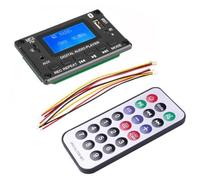 Koolenry Car Bluetooth MP3 Decoder Board with LCD Screen, Supports FM Radio, AUX, and USB for MP3 Playback Audio Module Speaker
