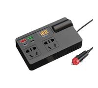 Koolenry Car Inverter 200W 12V to 220V with Converter Switch USB/PD Type-C Charger QC 3.0 Power Adapter Voltage Detection Tool