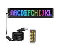 Koolenry Car Panel RGB 16x96 LED Matrix Display, Flexible Pixel Programmable Scrolling, DIY Text and Animation