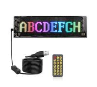 Koolenry Car Panel RGB 20x64 Flexible LED Matrix Display, Programmable Pixel DIY Text Scrolling and Animation