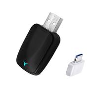 Koolenry Car Wireless Carplay&Android Auto Box 2in1 Wired to Wireless Dongle Plug&Play Mini AI Box Android AUTO CarPlay Adapter