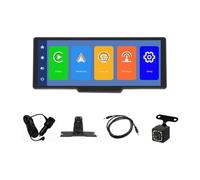 Koolenry Car Wireless Carplay Screen 10.26'' Car Audio with Android Auto Portable Car Multimedia Player Support FM/GPS/AUX/Mirror Link/Carplay/Android Auto