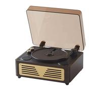 Koolenry CD Player Retro Bluetooth 5.0 Stereo HIFI Audio Speaker Portable Desktop CD Player for Home A