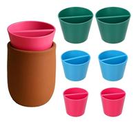 Koolenry Ceramic Shaper Cone Set- 6pcs 3D Printed Pottery Tools in 3 Sizes, Includes Fixed Rims for Clay for Potters