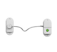 Koolenry Child Safety Lock Cabinet Fridge Drawer Door Fingerprint Lock Rechargeable Stainless Steel Cable for Home Security White