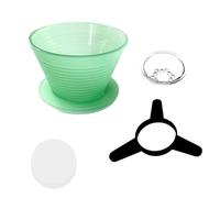 Koolenry Coffee Dripper Filter Cup with Holder Pour Over Slow Brewing Evenly Drip Filter Lazy Hand Filter Cup A