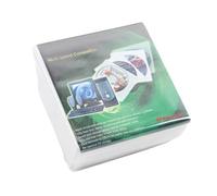 Koolenry Colorful 100 Pcs CD/DVD Storage Bag, Scratch- Dust-Proof Dual-Sided Media Organizer in White