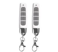 Koolenry Compact 433MHz Wireless Duplicator 2pcs Remote Control for Garage Doors Gates Systems Universal Compatibility White
