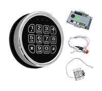 Koolenry Comprehensive Zinc Alloy Keypad Lock Set with Solenoid, 14 Ribbon Cable, and Reset Button for Security