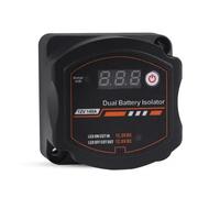 Koolenry Control Voltage Sensitive Relay VSR Auto or Manual 12V 140A Smart Dual Battery Isolator for Car RV ATV UTV Boat Marine
