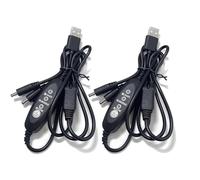 Koolenry Cooling Fan Controller 2PCS USB Fan Speed Controller 3 Stage Wind Power Adjustment Cable Adaptor Connector for Clothes Fan