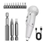 Koolenry Cordless Electric Screwdriver Rechargeable Portable Mini Rotary Home Gadget, with LED Light 3.6V